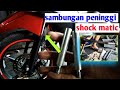 Cara pasang peninggi shock depan matic-cara meninggikan shock depan matic