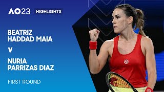Beatriz Haddad Maia v Nuria Parrizas Diaz Highlights | Australian Open 2023 First Round