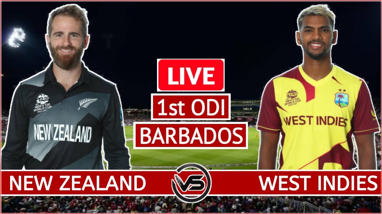 West Indies Vs New Zealand 1st ODI Live | WI Vs NZ 1st ODI Live Scores ...