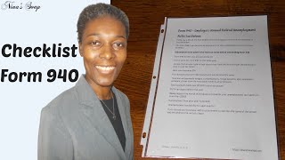 Form 940 Business Tax Checklist