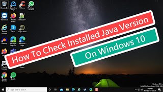 How To Check Installed Java Version On Windows 10