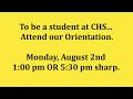 chs orientation hexter 1 2021