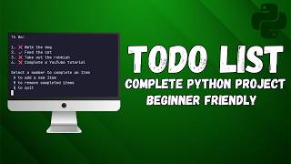 Brilliant Beginner Python Project - Command Line To Do List