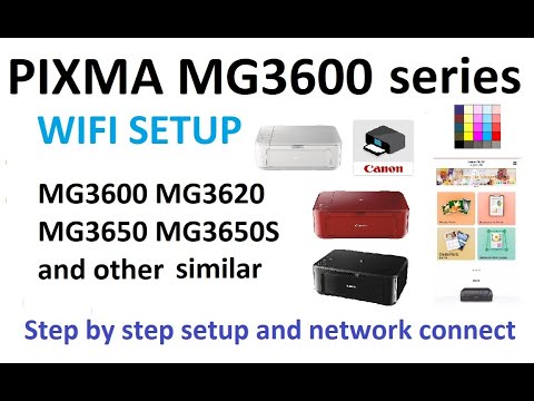 Wireless Setup For Canon PIXMA MG3620 MG3621 MG3622 MG3655 MG3640 ...