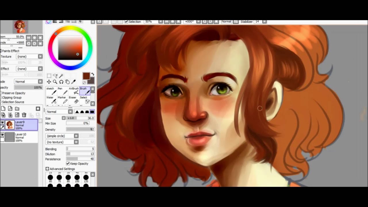 Speed Paint Self Portrait Youtube