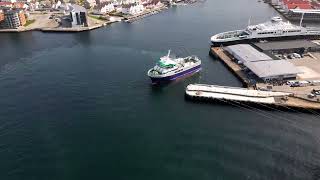 Hyperlapse - Ferry "Utsira" docking in Haugesund, Norway