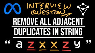 Remove All Adjacent Duplicates In String - LeetCode 1047 - JavaScript