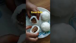 Steamed Rice Balls with stuffing #riceballs #kudumulu #modak #shorts #youtubeshorts