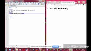 HTML Tutorial. Part6(Text Formatting)