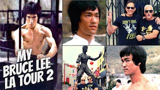 BRUCE LEE Los Angeles Tour | Visit the Bruce Lee Memorial Statue, First Gung-Fu School, Home & more!