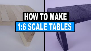 How to Make Miniature Cardboard Tables