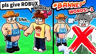 Roblox LIMITED WORDS admin trolling
