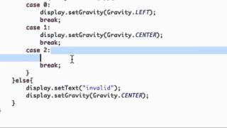 Android Application Development Tutorial - 32 - Switch and Case