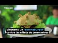 Covidburger : un burger contre les effets du coronavirus dans un restaurant d'Hanoï au Vietnam