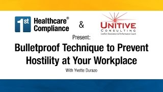 Bulletproof Technique to Prevent Hostility at Your Workplace