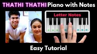 Kadhal konden love BGM Piano Tutorial with Notes ( Thathi Thathi  ) | Yuvan | Perfect Piano | 2021