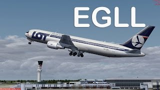 Prepar3D - Level-D 767-300 V1.5 ILS approch EGLL