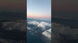 Beautiful Sunrise Flying Over a Winter Paradise in Alaska #alaska #sunrise! #shorts #snow #winter