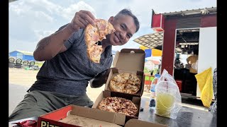 Bong General Eating Street Pizza  in Phnom Penh       បង​ General ញ៉ាំភីហ្សាតាមផ្លូវនៅភ្នំពេញ    mp4