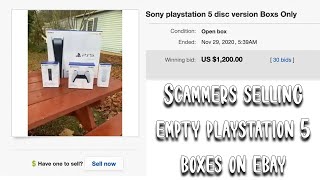 Scammers Selling Empty PlayStation 5 Boxes on eBay