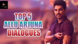 Top 5 Allu Arjun Dialogues | Allu Arjun Best Dialogues | #AlluArjun | Trending South