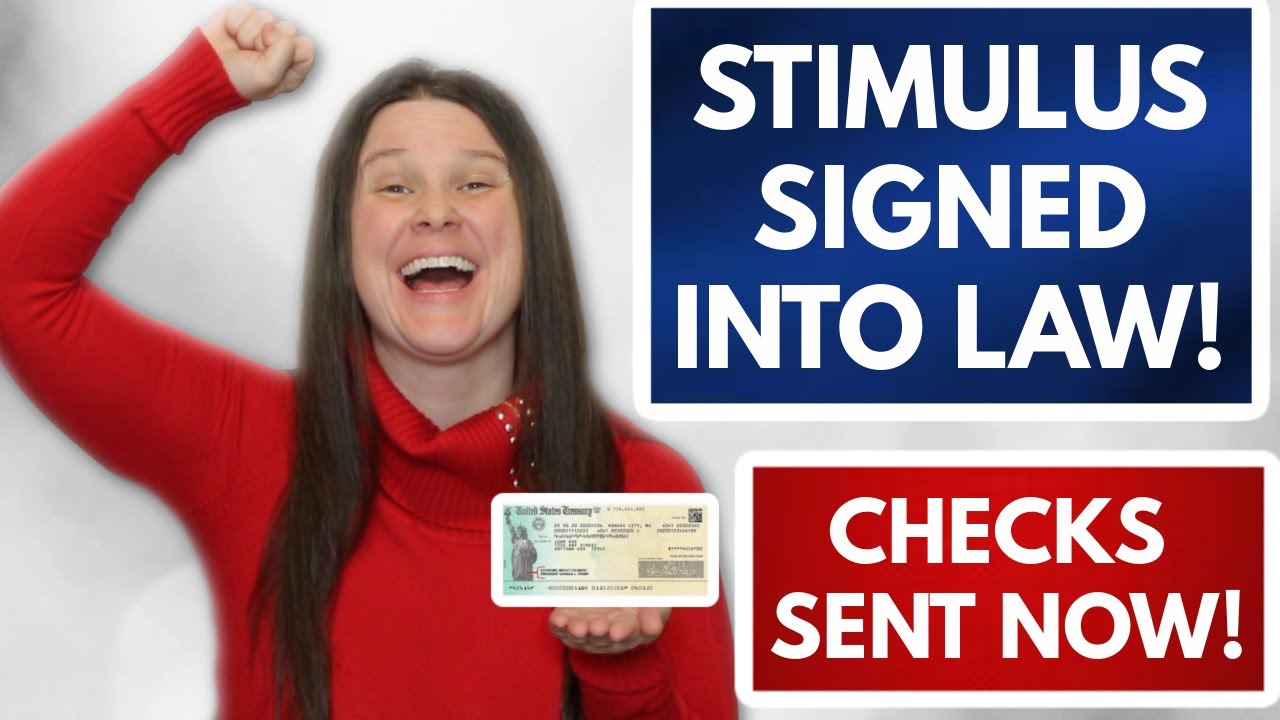 Stimulus Signed Into LAW! Checks Sent Approved! 2nd Second Stimulus ...