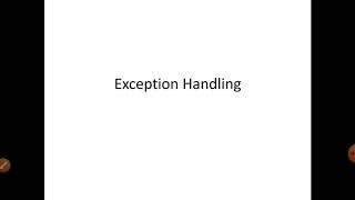 Module 3-Exception handling