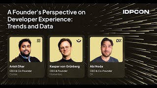 A Founder's Perspective on Developer Experience: Trends and Data (IDPCON)