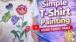 A Simple T-Shirt Turned Into a piece of Art | From Plain T.Shirt into art |Fabric paint Art on Shirt