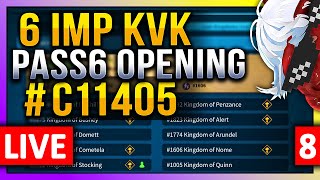 6 Imperium KVK: Pass6 Opening 🔥 LIVE! 🔴 #C11405 #8 #1412 #1606 #1647 #1823 #1875 #1892