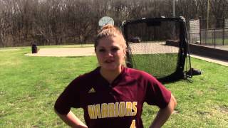 IHCC sophomore catcher Beth Overturf helps Warrior softball squad sweep Marshalltown