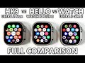 HK9 Ultra 2 Max vs Hello Watch 3 Plus 2 vs Watch Ultra 3 Gen 2 Microwear - FULL COMPARISON! - ASMR