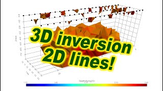 3D ERT inversion from parallel 2D lines