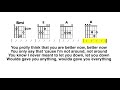Better Now (Post Malone) EASY CLEAN Chord/Lyric PlayAlong