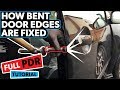 HOW TO REPAIR A BENT DOOR EDGE | FULL PDR TUTORIAL