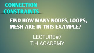 Find how many nodes, loops, mesh are in this example?