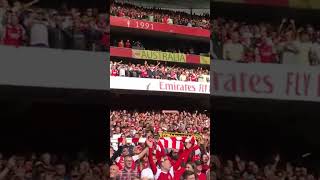 North London Forever Arsenal Fans Singing at the Emirates | Arsenal 3-2 Liverpool