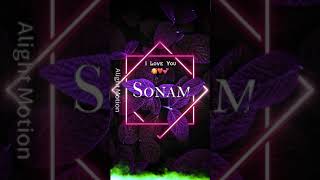 Sonam Name Status Video // Whatsapp Status Video #short #activestatushai #lovestatus