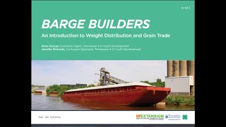 Barge Builders- An Introduction to Weight Distribution and Grain Trade