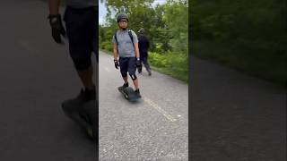 Real life Subway Surfer #onewheel #hoverboard #skill #unreal #singlewheel #smartwheel #rider #canada