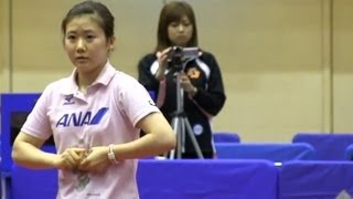 Table Tennis 福原愛 × 福岡春菜　JTTLファイナル4卓球2011-1210