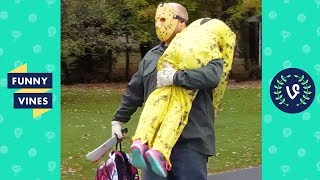 TRY NOT TO LAUGH - Funny HALLOWEEN VIDEOS & SCARE CAM