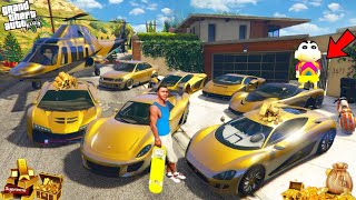 FRANKLIN TOUCH ANYTHING BECOME GOLD || EVERYTHING IS FREE IN GTA 5