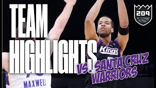 KINGS REMAIN UNDEFEATED AT HOME! | Team Highlights vs. Santa Cruz Warriors  12.11.24