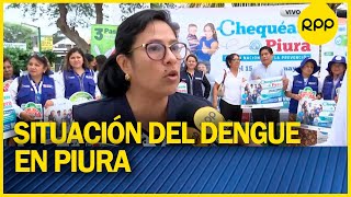 Situación de los casos de dengue en la región Piura