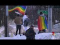 Church Militant Resistance prays rosary outside Russian Jack drag show