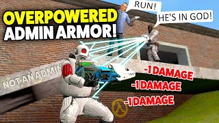 Overpowered ADMIN ARMOR - Gmod DarkRP (New OP Admin Power Suit)