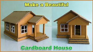 Make a Beautiful House Cardboard DIY | വീട് ഉണ്ടാക്കാം കാർഡ്ബോർഡ് കൊണ്ട്.