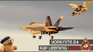 LIVE RAF LEEMING EXERCISE YORKNITE 24 SWISS F-18 & QEAF HAWK ACTION • 21.11.24