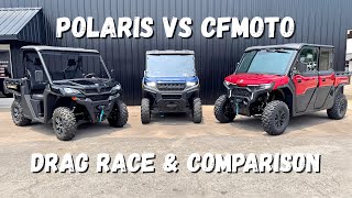 CFMOTO U10 Pro Highland vs Polaris Ranger vs UFORCE 1000 Drag Race & Comparison